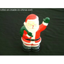 Blowing Moulding Plastic Christmas Santa Figurine for Promotion